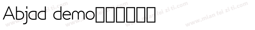 Abjad demo字体转换